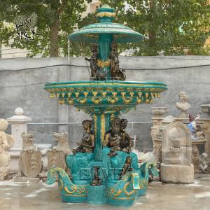 China Bronze Garden Fountains Statues French La Fontaine Des Fleuves Metal Water Fountain Outdoor Decoration Large wholesale