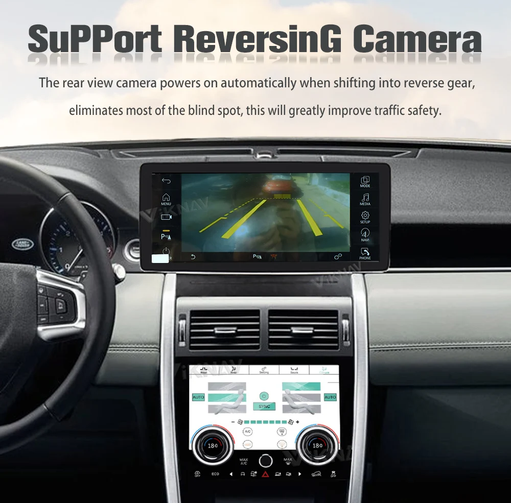 Android Head Unit Car Radio For Land Rover Discovery Sport L550 2015-2019 GPS Navigation New Upgrade Wireless Carplay