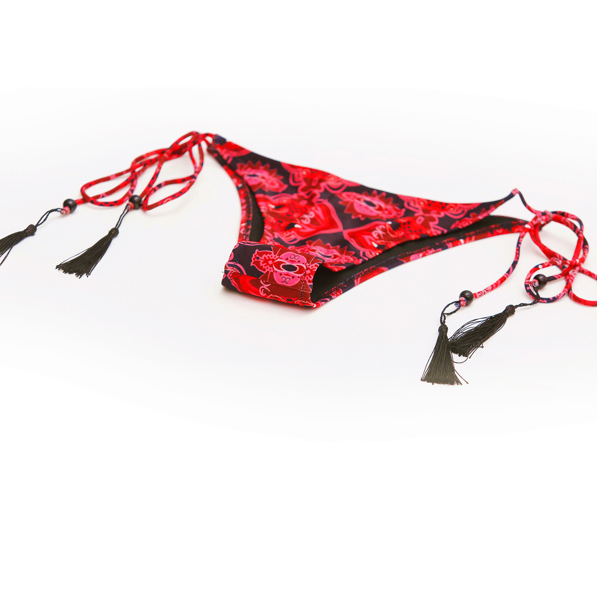 Womens Padded Push-up Bikini Set Mesh Patchwork Swimsuit Bathing Suit Halter Bandag