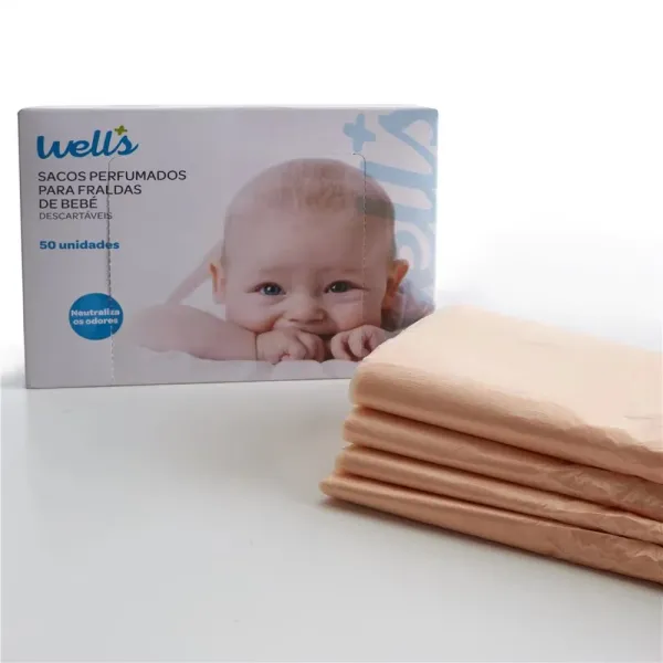 Custom Factory Direct Price OEM Disposable Baby Nappies Bags Baby Diaper Bags on Roll