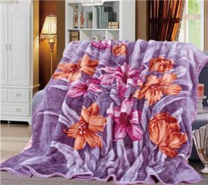 China Blankets Manufacture Custom Wholesale New Design Flora Printed Blanket wholesale