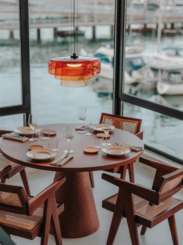 Nordic Simple Colorful Glass Restaurant Pendant Lamps For Bar Living Dining Room Hanging Light(WH-AP-557)