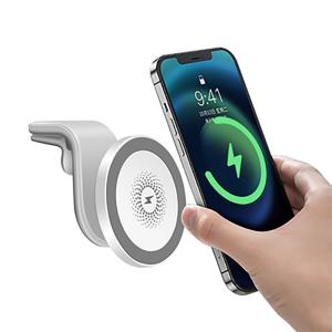 China ABS Silicone 15W Fast Wireless Charger Automatic Clamping Car Mount 150KHZ wholesale