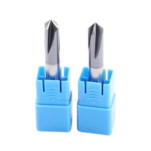 China HRC 45 Degree Chamfer End Mill 4 Flutes 90° 120° 60° Fine Grinding wholesale