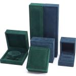 Customized Dark Velvet Jewelry Box for Luxury Necklace Earrings Bracelet Ring 9