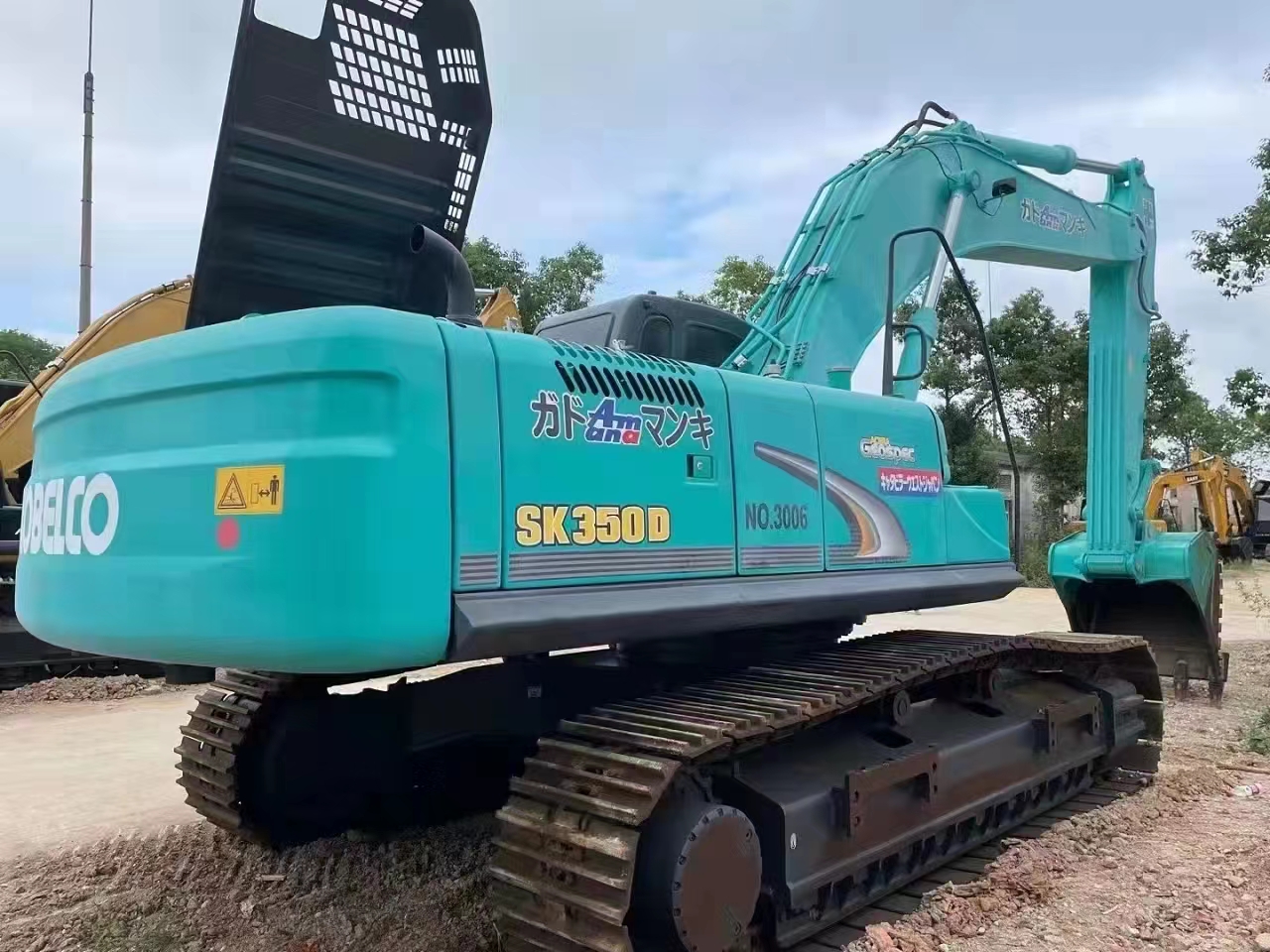 Used KOBELCO SK350-8 Excavator 35000 KG Machine Weight Original Hydraulic Cylinder