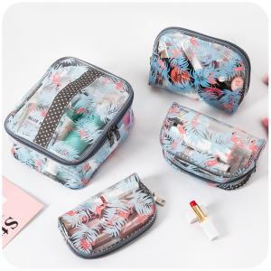 China Custom Logo Clear Travel Portable Make Up PVC Cosmetic Bag wholesale