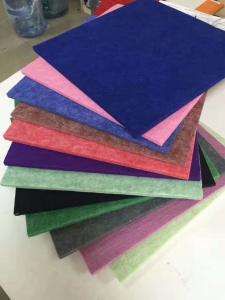 China 4.2kg Polyester Fiber Sound Acoustic Panel / Soundproof Panels For Walls wholesale