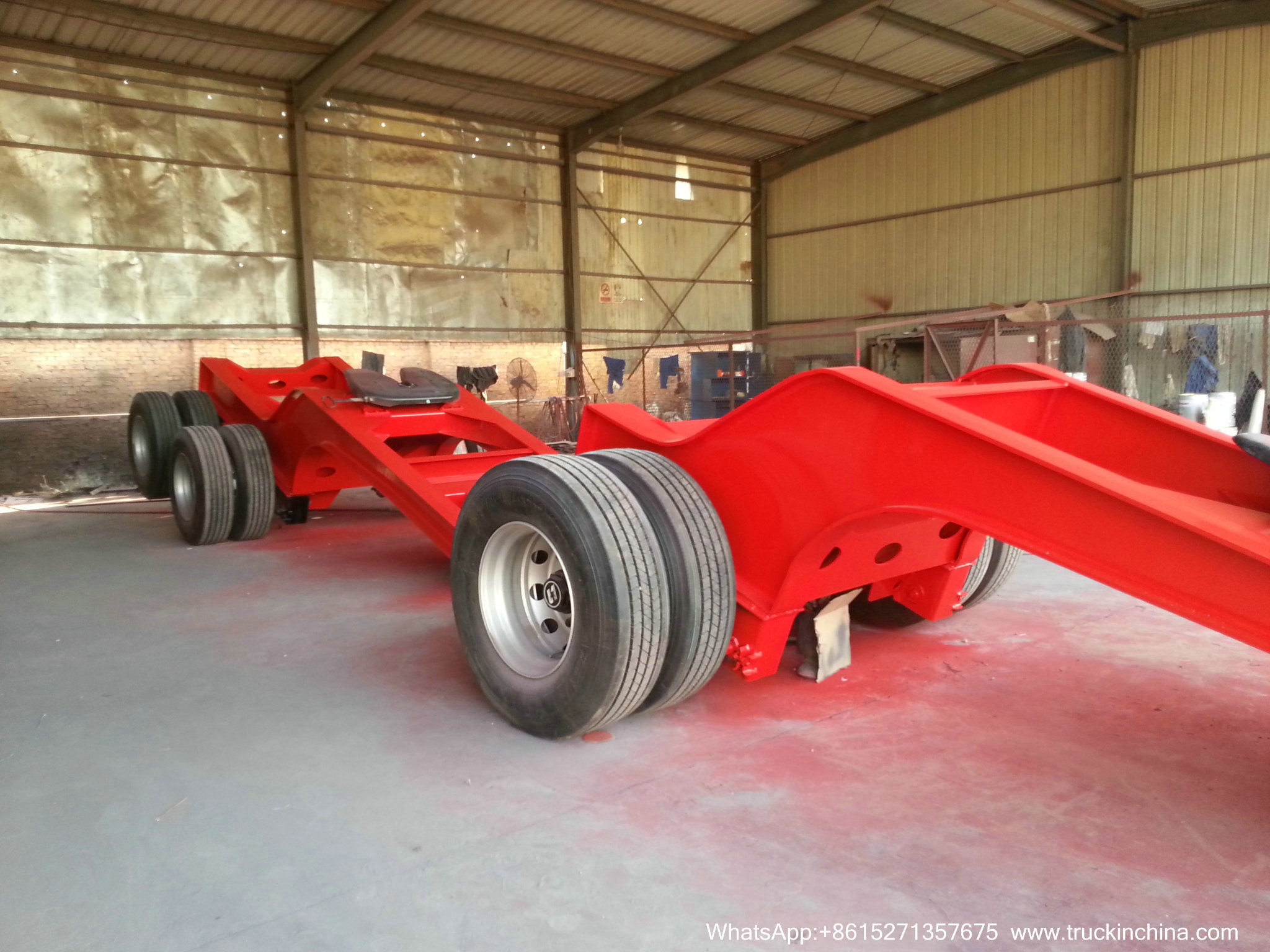 Gooseneck Lowbed Trailer Dolly for Heavy Duty Heavy Machine Lowbed Semi Trailer 80 ton 100Ton WhatsApp:8615271357675