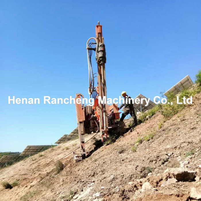 115HP Diesel Engine Solar Hydraulic Pile Driver 100mm - 400mm Drilling Dia