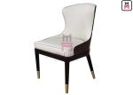 Hotel Restaurant Chairs with High Glossy Backrest Comfortably Upholstered