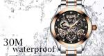KINYUED new design automatic watch movement stainless steel mechanical watch