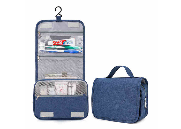 Mens Hanging Toiletry Bag , Hanging Travel Organizer For Washing Stuffs