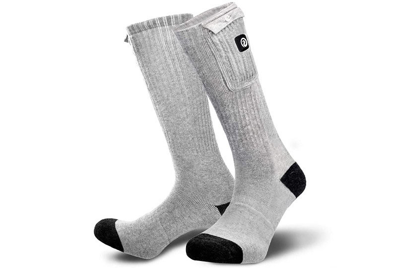 45degrees Electric Foot Warmer Socks Graphene Film Material 3 Levels Control
