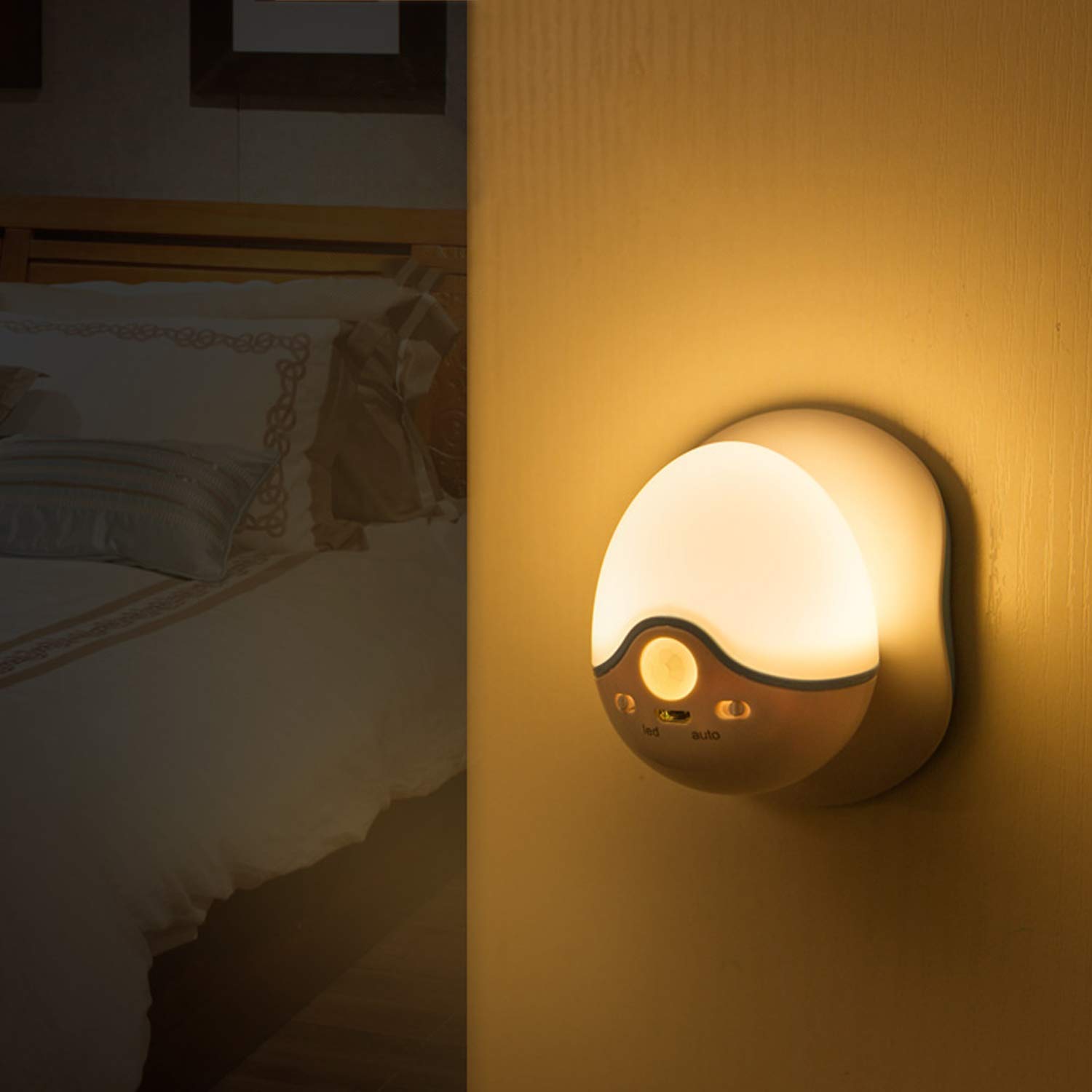 Built-in Magnet Motion Sensor Light, USB Rechargeable Battery Powered Light