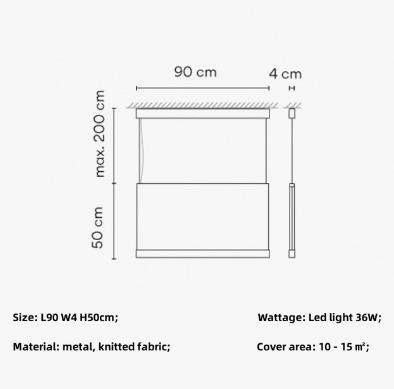 Designer Curtain Pendant Lights Modern Minimalism Pendant Lamp(WH-AP-552)