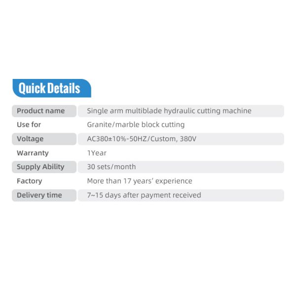 Stone Industrial Automatic Multiblade Granite Natural Red Granite Cutter 3500/1500/1100mm