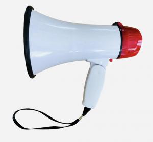China 7in Lithium Battery Operated Bullhorn Plastic Mega Phone Record Voice  TF Card wholesale