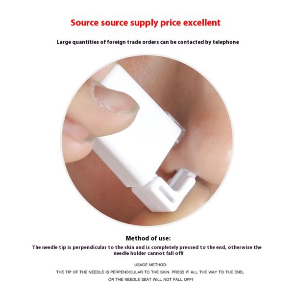 Wholesale Disposable Stainless Steel Nose Ring Puncher Gun Beauty Personal Care Jewelry Tool for Nose Piercing Made Plastic