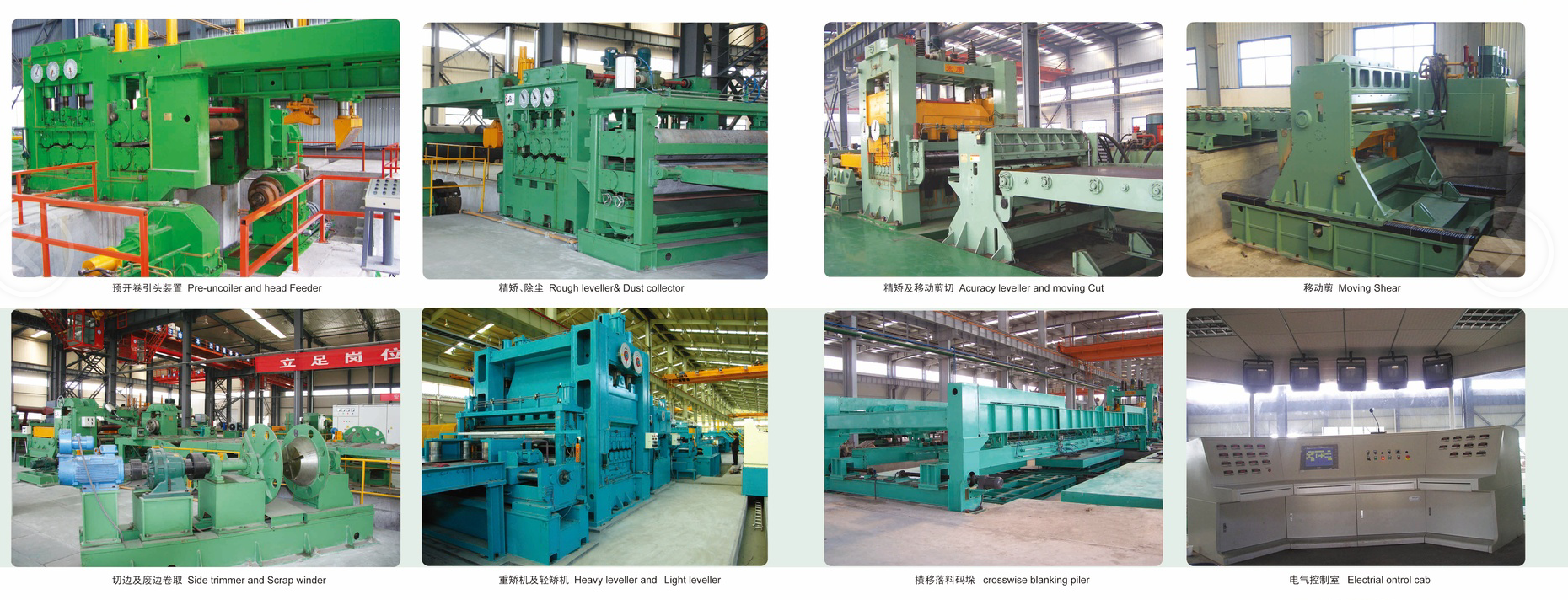 PLC Controlled Steel Coil Uncoiler And Cut To Length Line High Productivity