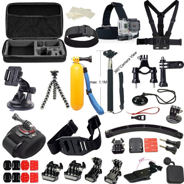 Outdoor Sports Set GoPro Accessories 20 IN 1 Family Kits Chest Belt Head Mount