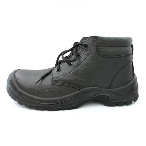 China Genuine Leather Industrial Safety Shoes Mens Steel Toe Cap Work Boots wholesale