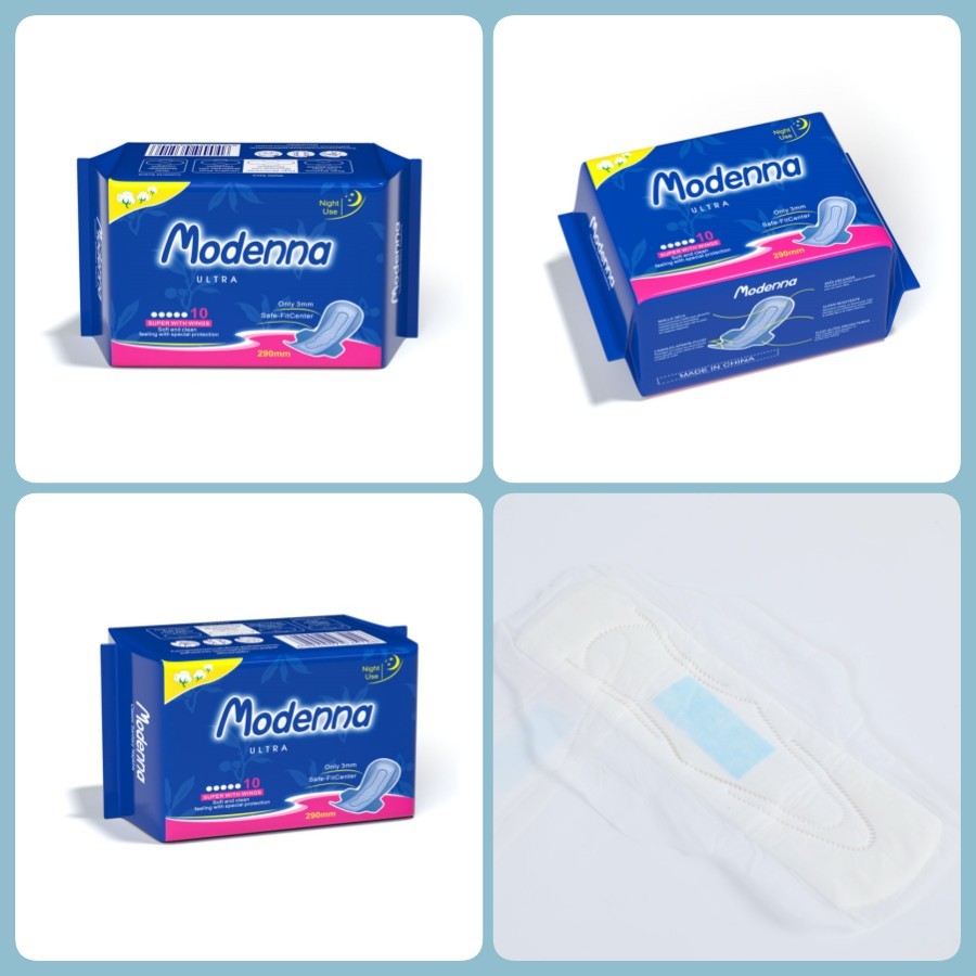OEM Female Sanitary Pad Disposable Anion Cotton Menstrual Pad Customized