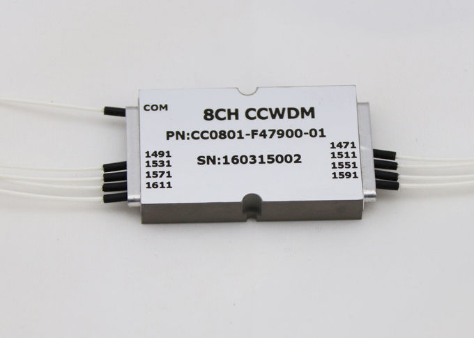 1 x 8 CCWDM  Module Compact Size LC / UPC Connector Type For MUX / DEMUX System