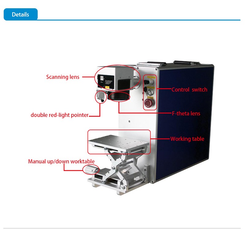 Logo engrave fiber laser marking machine