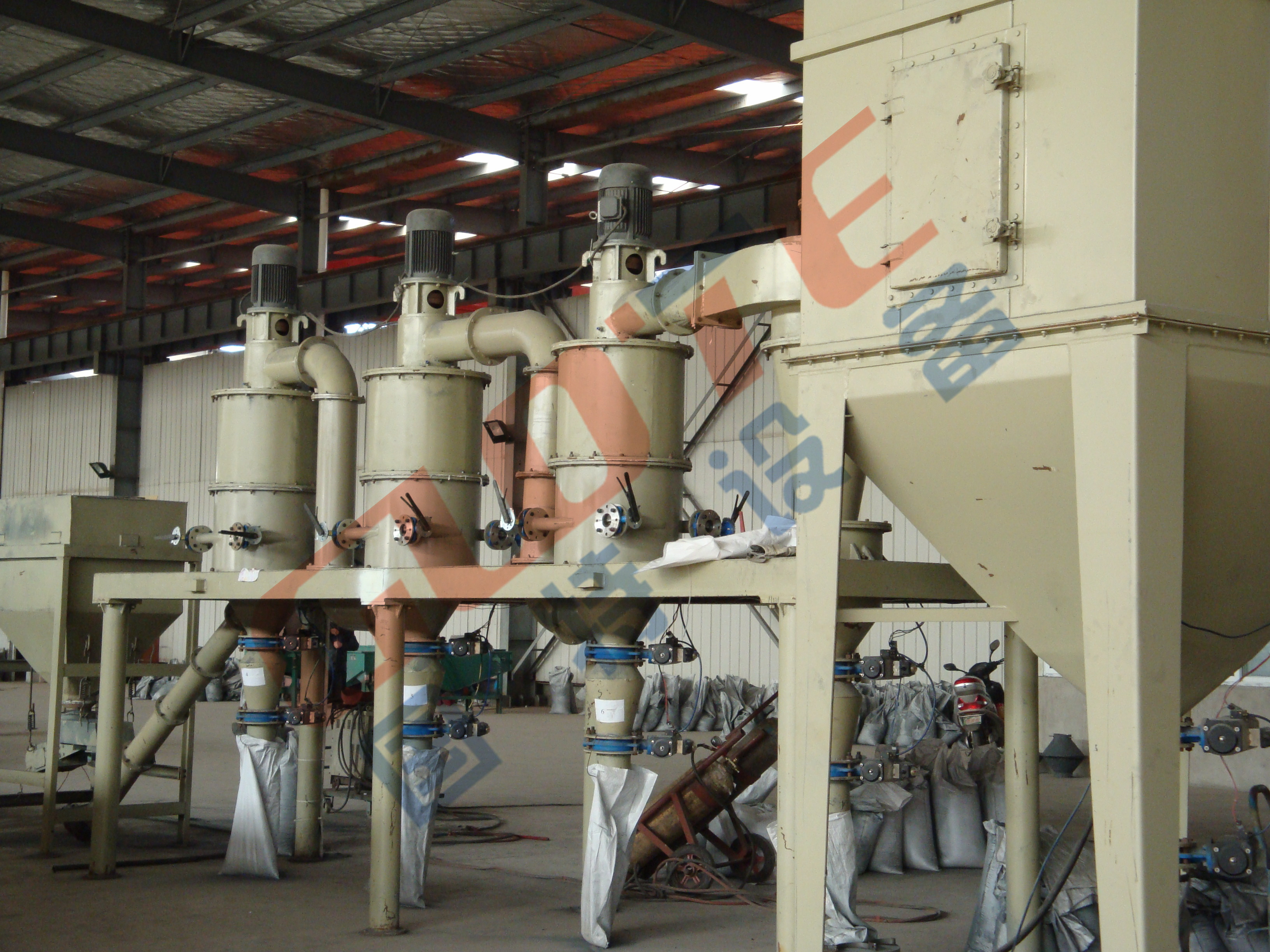 Sprial Separator 325 Mesh Dry Powder 2-150 Micron Air Classifier for Vertical Classifying
