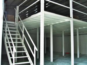 China Structural Steel Raised Storage Mezzanine Floor , 1 Level / 2 Levels / 3 Levels wholesale