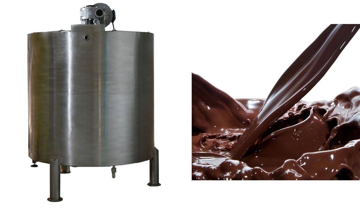 304SS stirrer 785kg 1000L Liquid Chocolate Machine