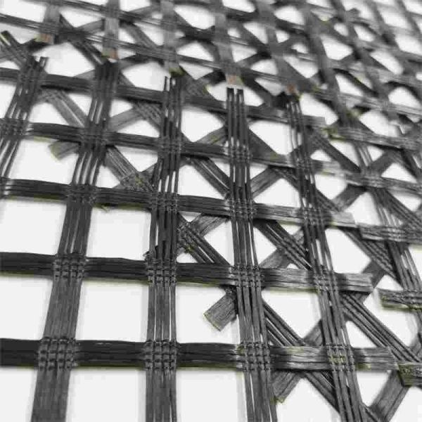 100-100 KN /M Fiberglass Geogrid Biaxial Geogrid Ground Grid Fiberglass Geogrid Coated With Bitumen