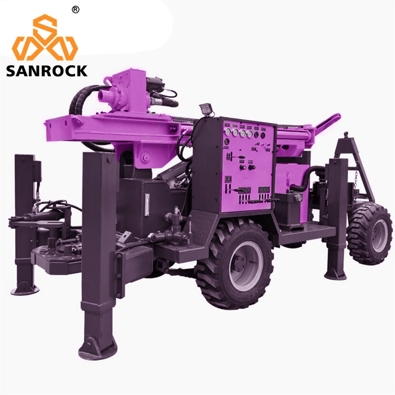 Portable Water Well Drilling Rig Machine with 3300mm One Push Length and Hydraulic System