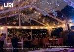 12M Length Luxury Wedding Tents Waterproof Clear PVC Roof Frame Outdoor Party