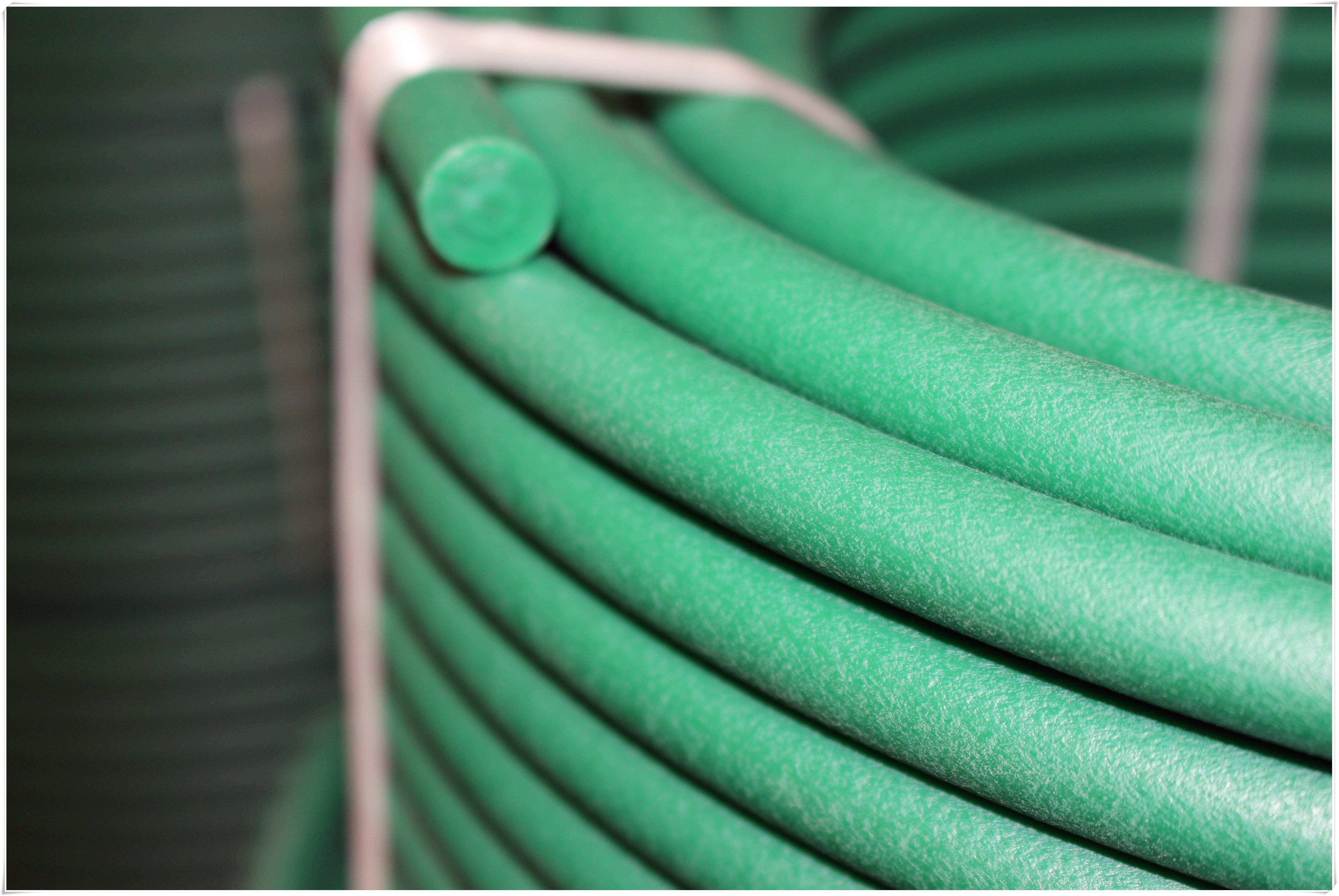 Green Rough Polyurethane Belt Sports Leisure Fitness Hauling Cable