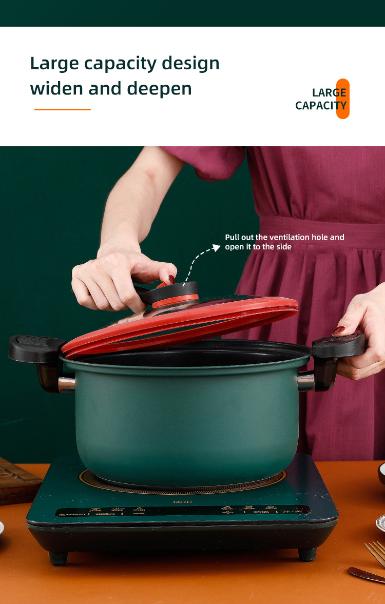 professional Kitchen Pressure Cooker Home Stew Low Pressure Non Stick