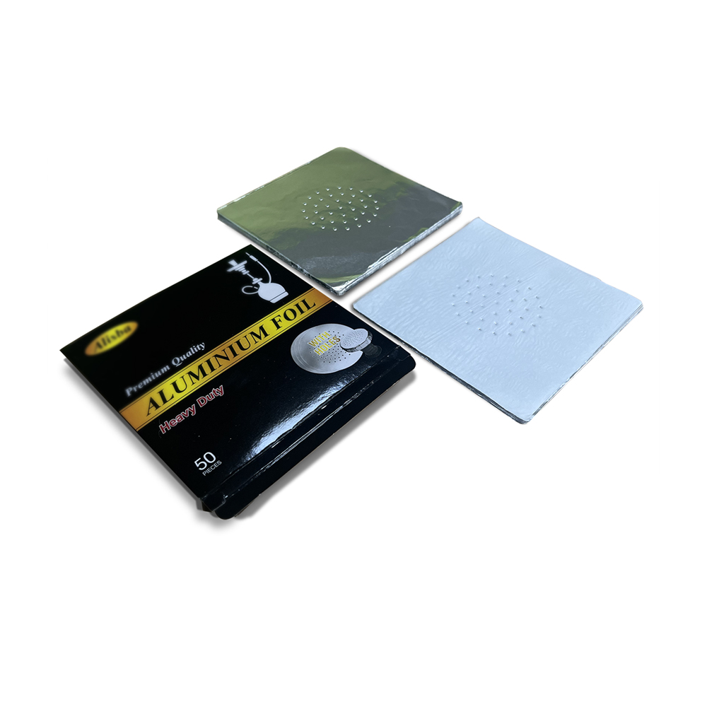 Disposable Hookah Shisha Aluminum Foil Insulated Sheet with Customized Logo Treatment