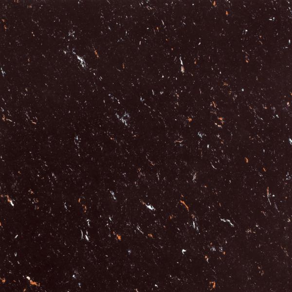 600x600mm polished granite floor tile, double loading, black & brown color