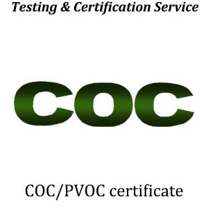 China Saudi Arabia COC Certification Electrical Middle East Certification wholesale