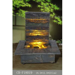 China Polyresin Slate Small Indoor Fountains And Waterfalls wholesale