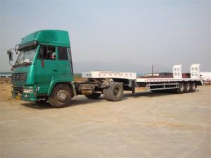 China CNHTC 3 Axle Low bed truck trailer advanced welded Tec wholesale