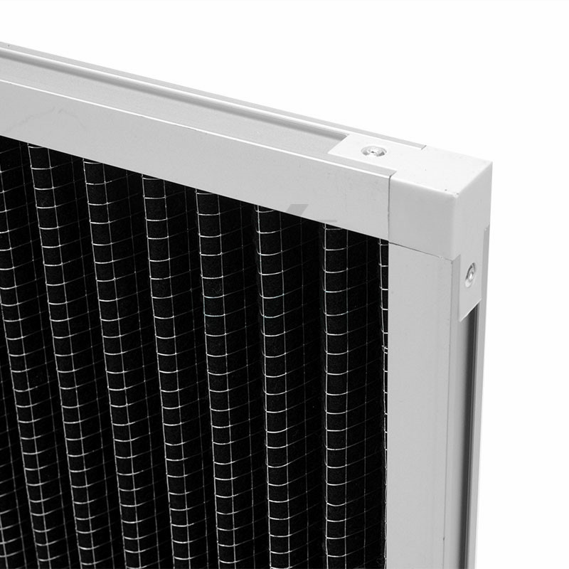 Pleated Panel Activated Carbon Air Filter For Unpleasant Smell Filtration