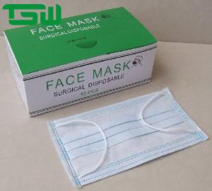 China Single Use Malleable Nose Band Disposable Nonwoven Face Mask wholesale