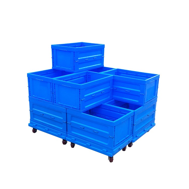 New designed cheap plastic warehouse boxes moving trolley for sale
