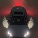 White Angel Wing 12V Universal Car LED Rearview Mirror Door Welcome Light