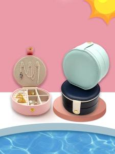 China Round Jewelry Storage Display Portable Jewelry Cases For Shows wholesale