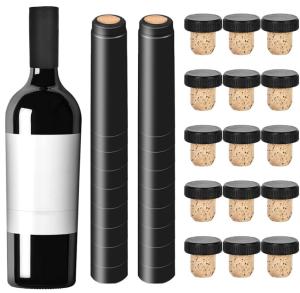China OEM ODM Wine Bottle Sealed Heat Shrink Black PVC Shrink Capsules For Beverage wholesale