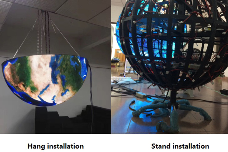 alibaba china 360 ball led sphere display round factory