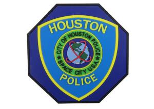 China Special Shape Houston Police 2D PVC Coaster, Custom Drink Coasters wholesale